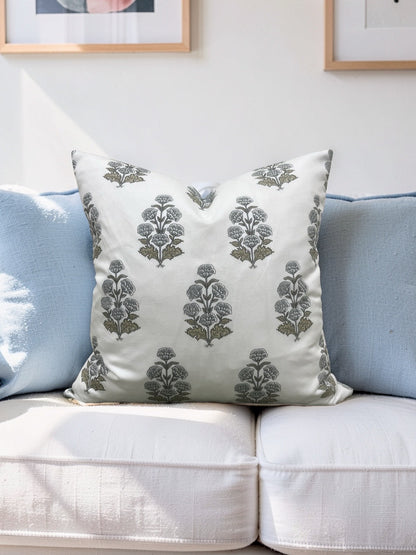 Thibaut Decorative Pillow Audrey Grey 20x20" Knife Edge Cover
