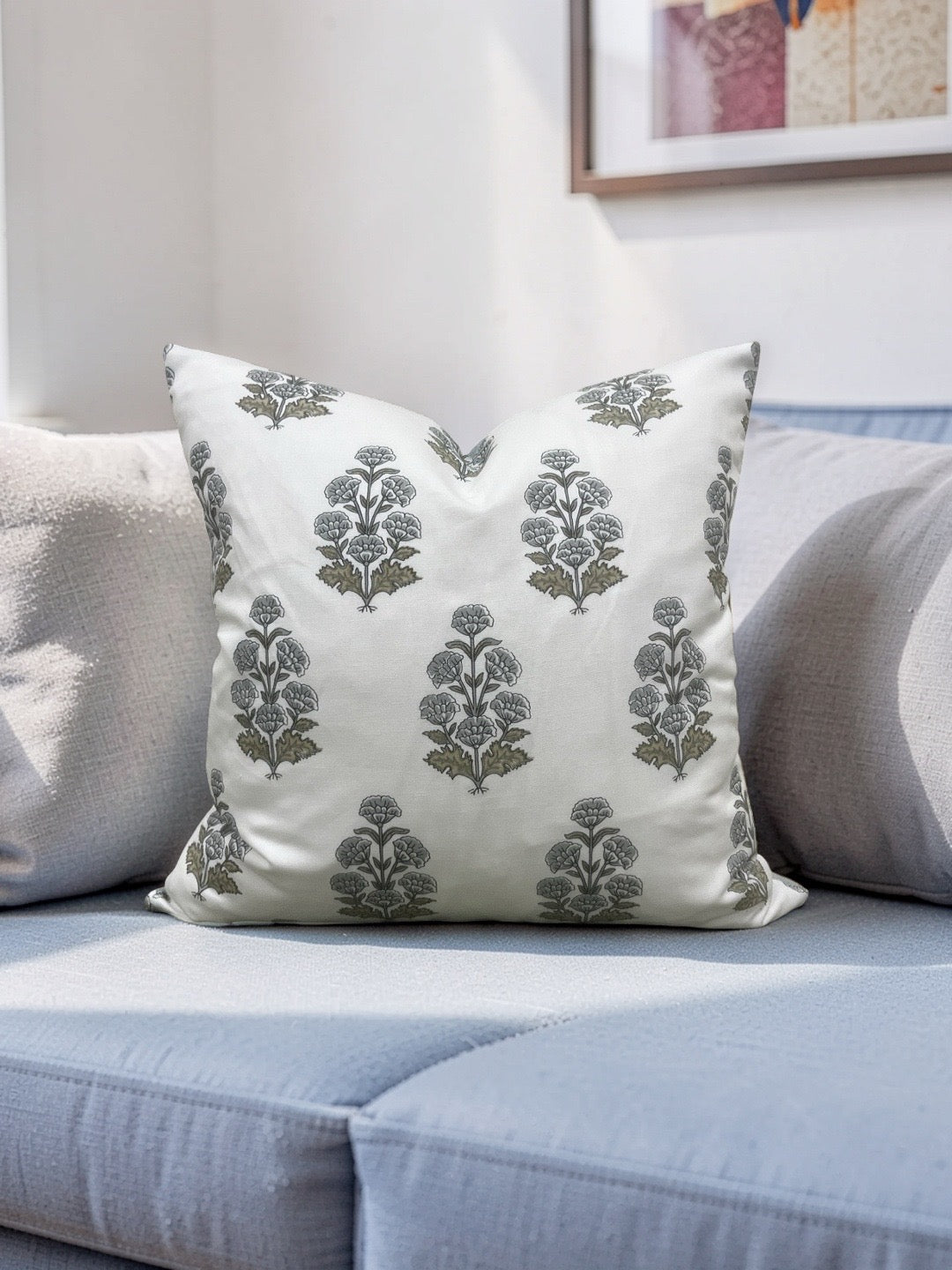 Thibaut Decorative Pillow Audrey Grey 20x20" Knife Edge Cover