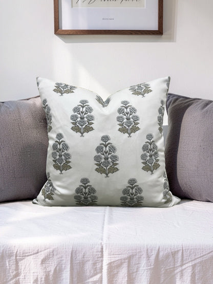 Thibaut Decorative Pillow Audrey Grey 20x20" Knife Edge Cover