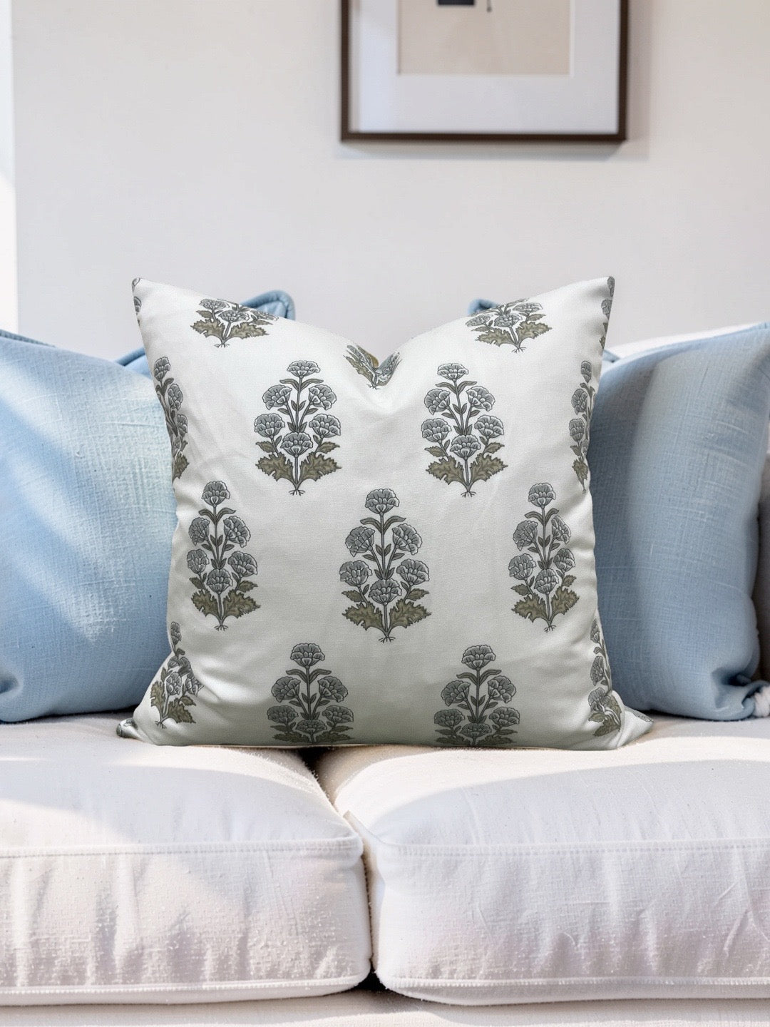 Thibaut Decorative Pillow Audrey Grey 20x20" Knife Edge Cover