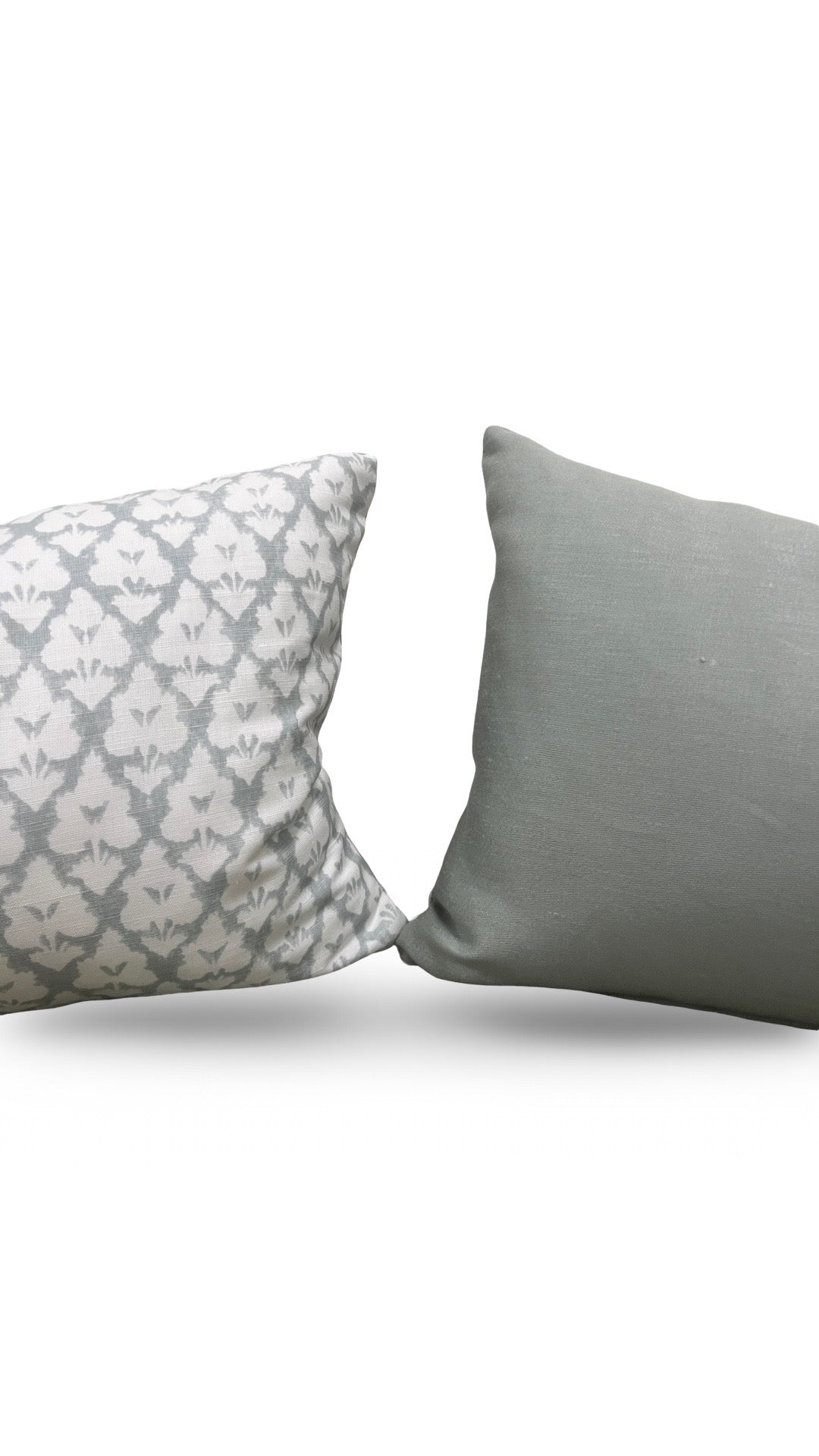 Thibaut Fabric Lumbar Pillow Spa Blue 12x18" Knife Edge Cover