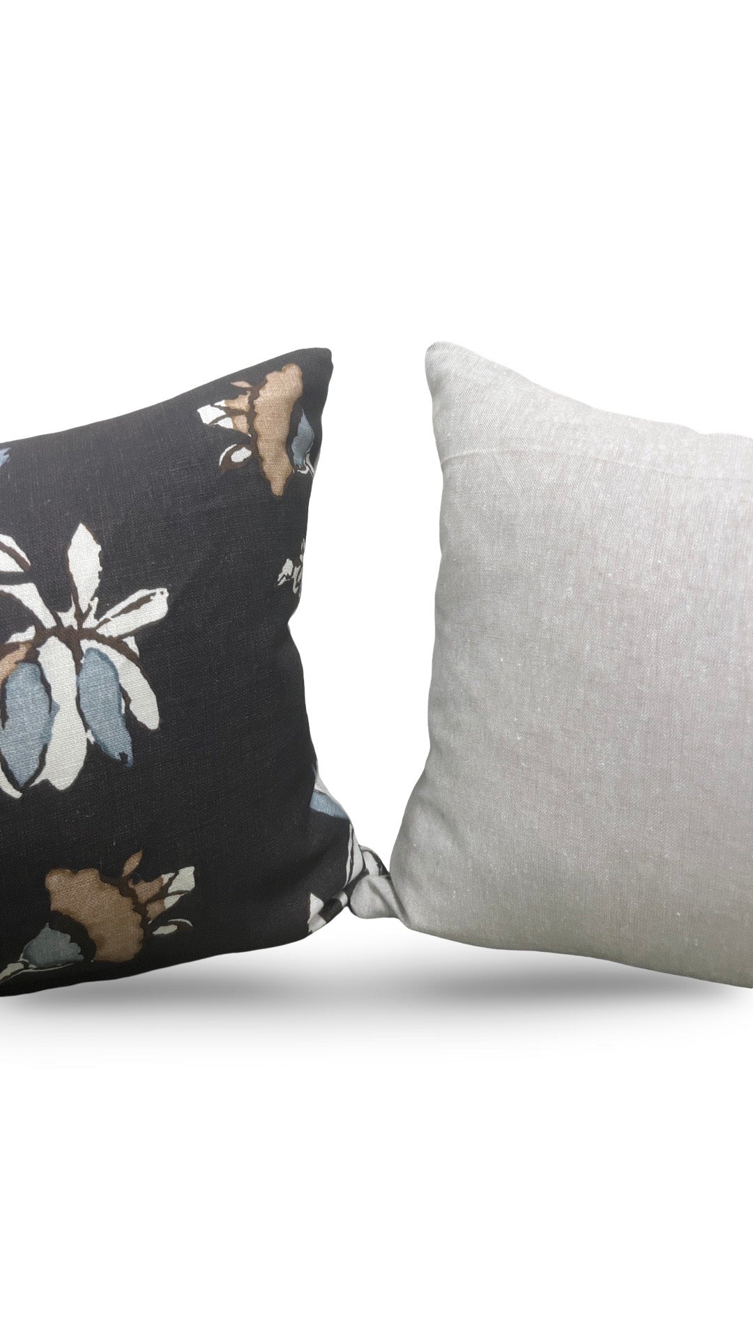 Thibaut Fabric Lumbar Pillow Lily Flower 12x18" Knife Edge Cover