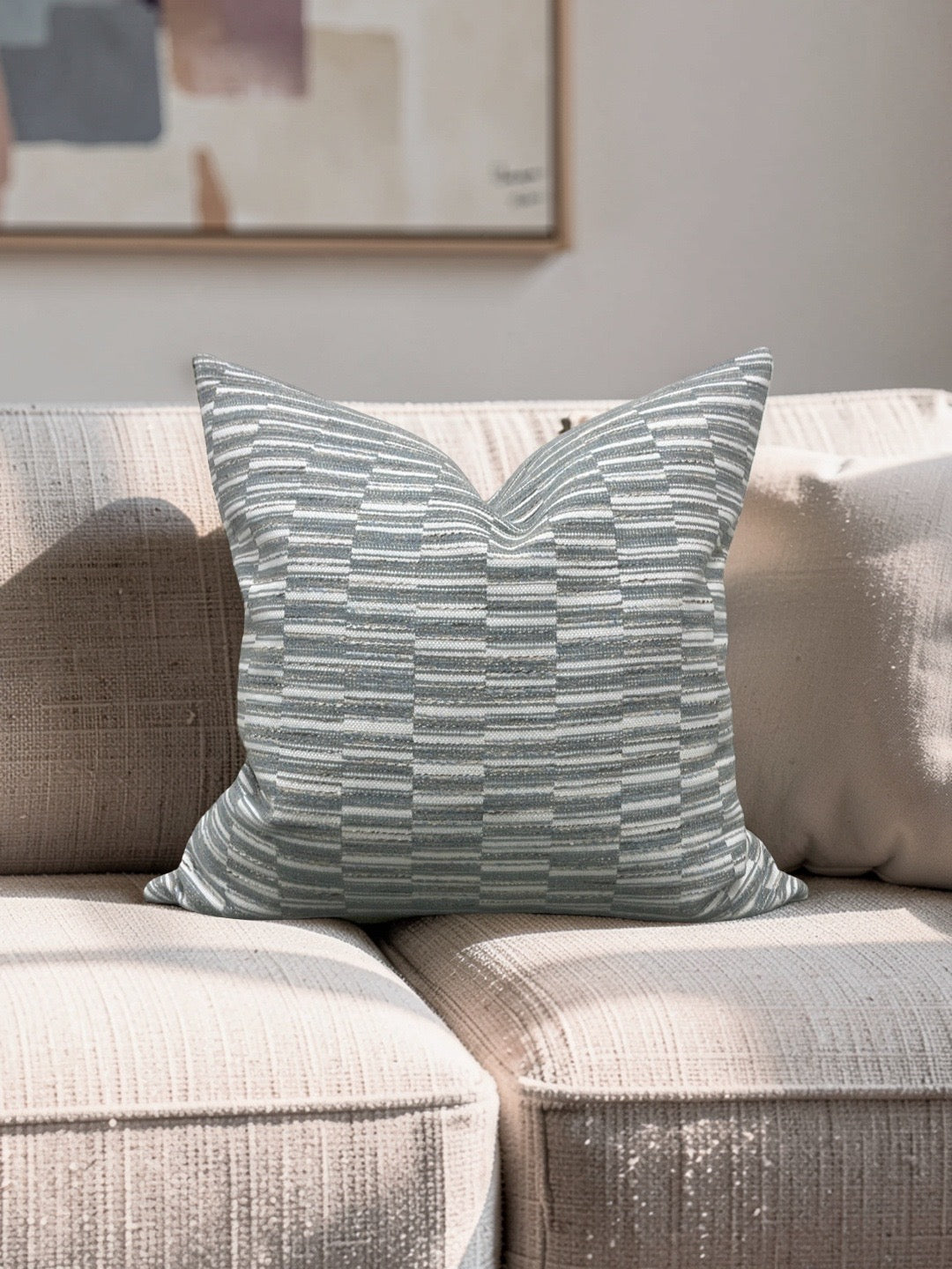 Thibaut Decorative Pillow Legato Fog 20x20" Knife Edge Cover