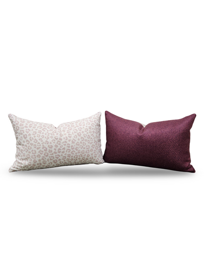 Animal Print Lumbar Pillow Thistle 12x18" Knife Edge Cover