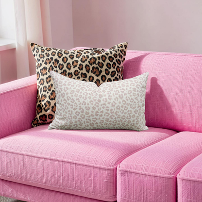 Animal Print Lumbar Pillow Thistle 12x18" Knife Edge Cover