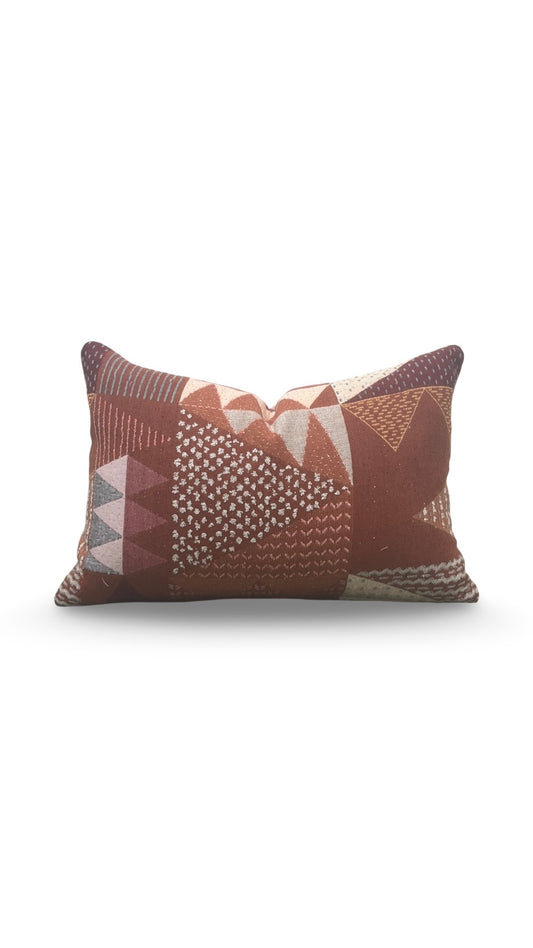 Lumbar Pillow Thimble Tomato 12x18" Knife Edge Cover