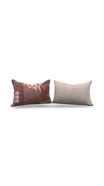 Lumbar Pillow Thimble Tomato 12x18" Knife Edge Cover