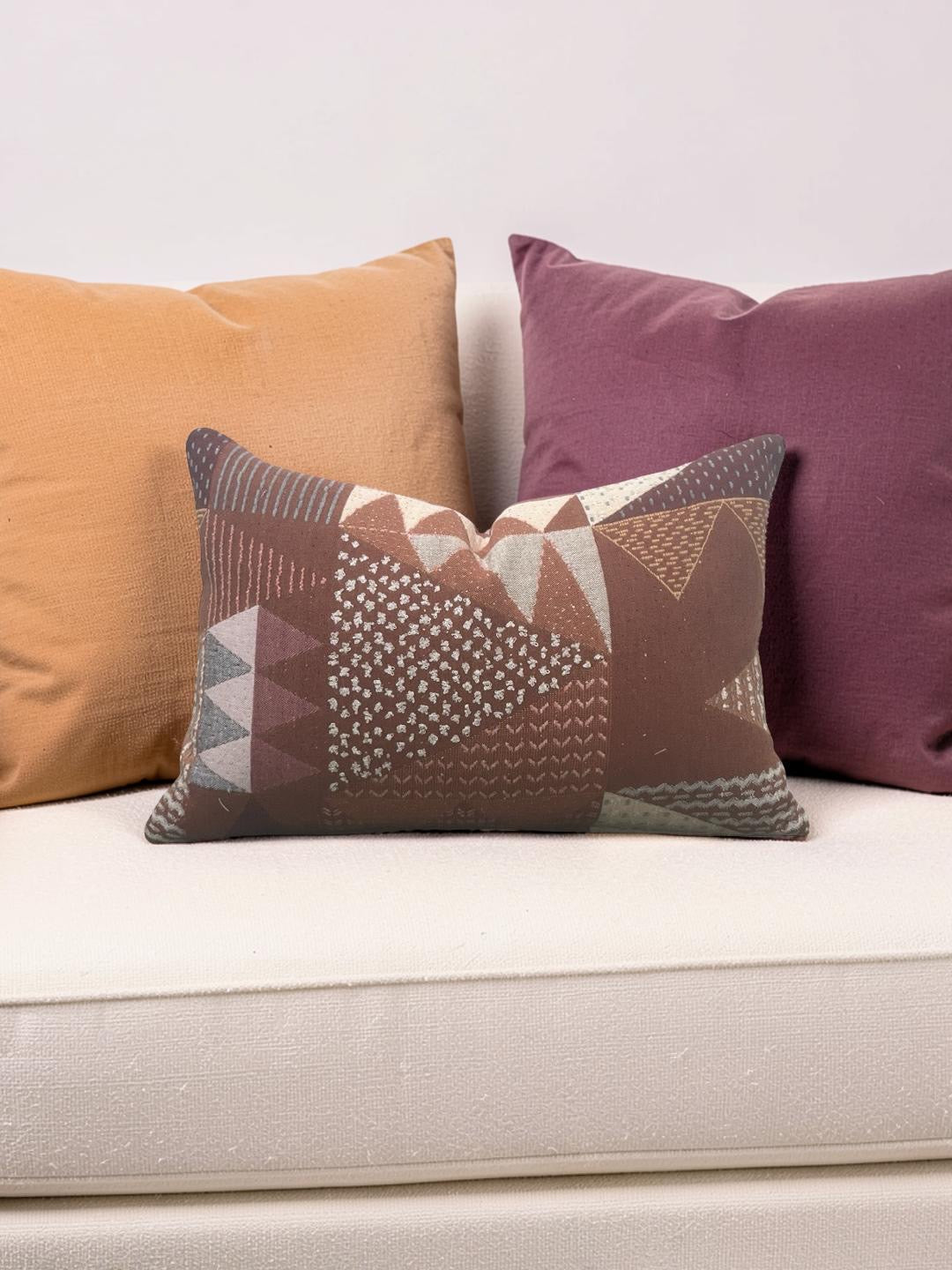 Lumbar Pillow Thimble Tomato 12x18" Knife Edge Cover