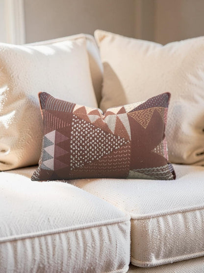 Lumbar Pillow Thimble Tomato 12x18" Knife Edge Cover