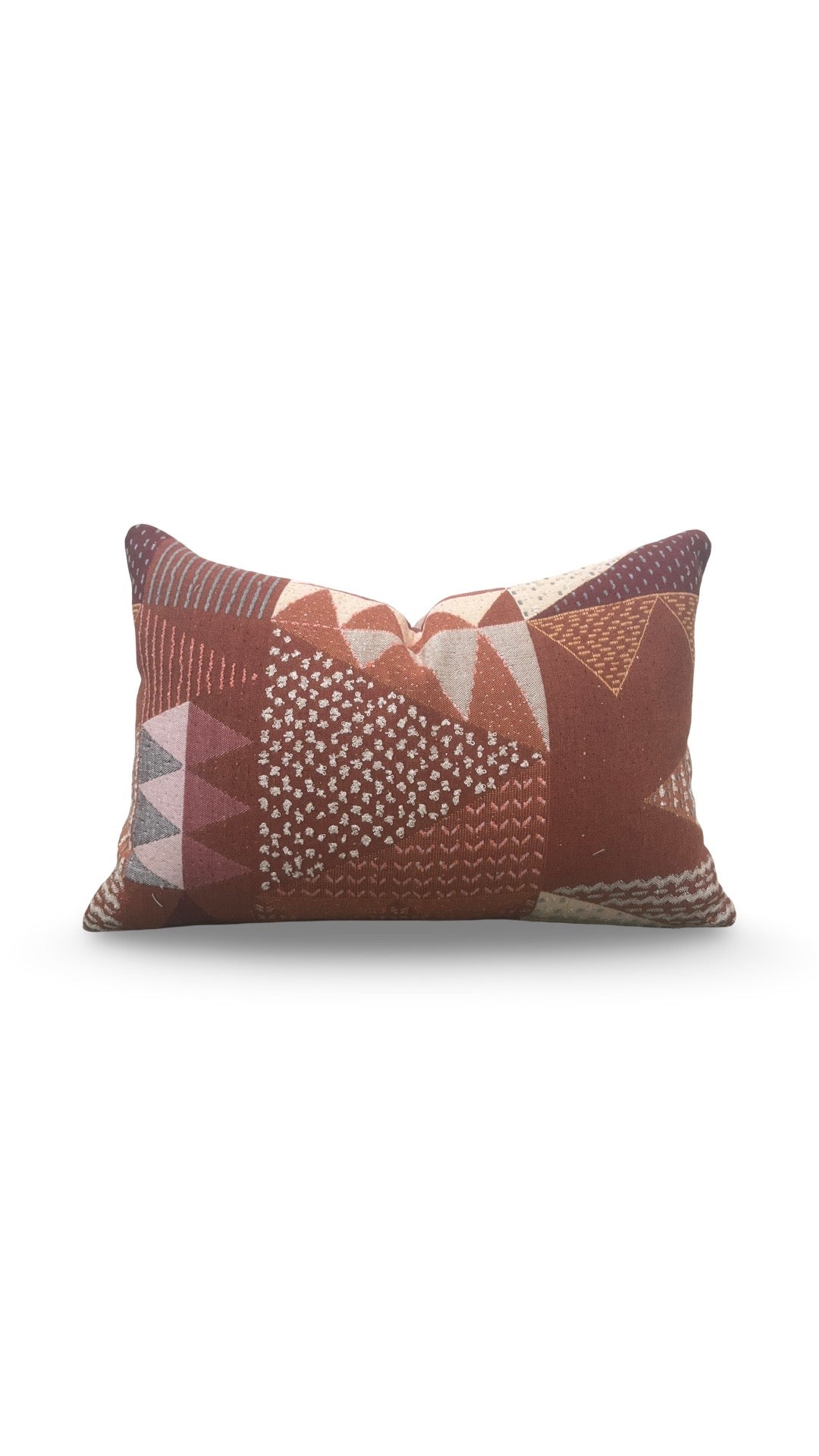 Lumbar Pillow Thimble Tomato 12x18" Knife Edge Cover