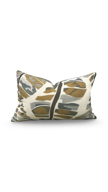 Delilah Forest 12X18" Knife Edge Decorative Lumbar Pillow