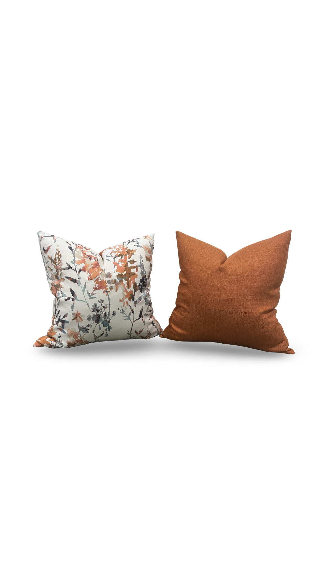 Decorative Pillow Hana Cinnamon 22x22" Knife Edge Cover