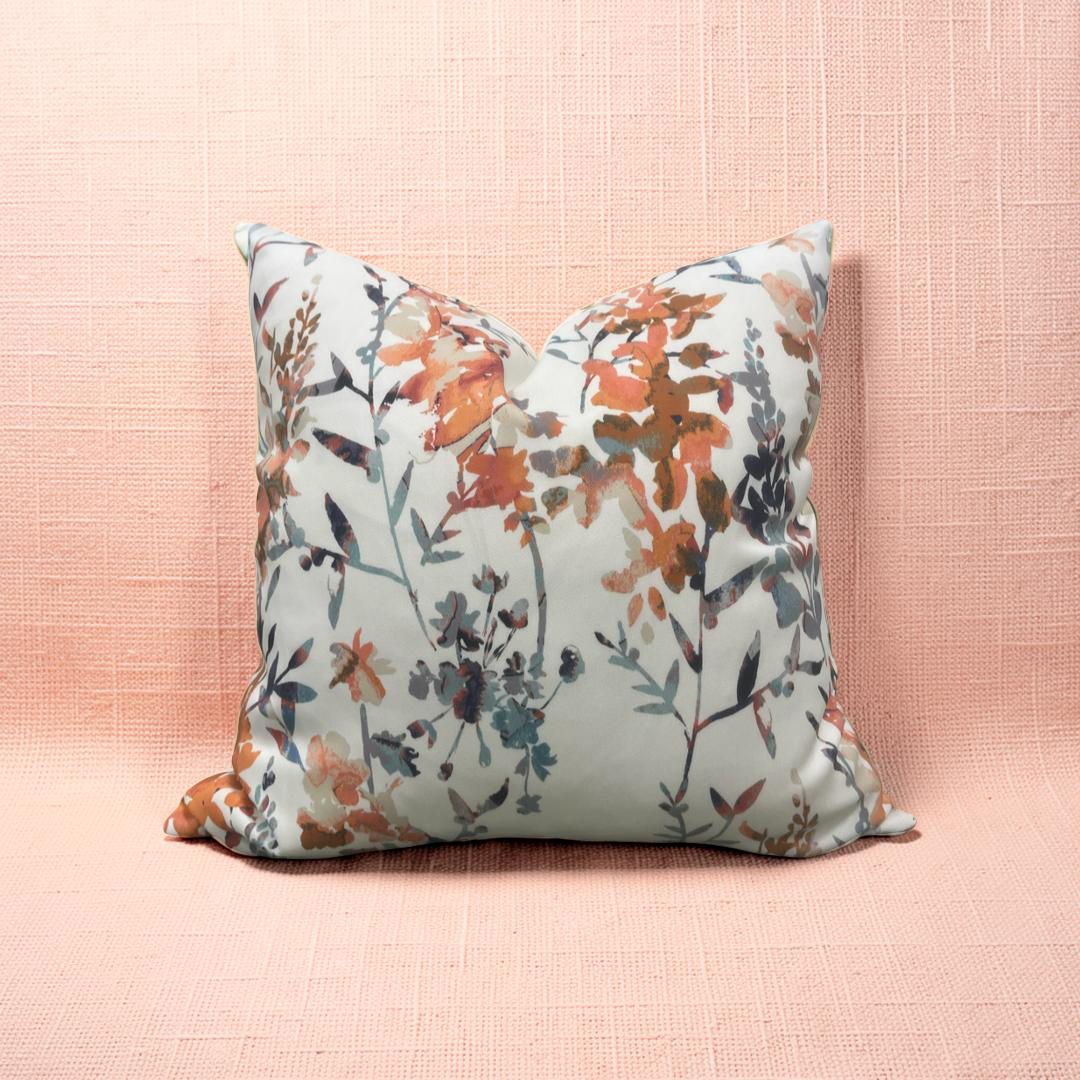 Decorative Pillow Hana Cinnamon 22x22" Knife Edge Cover