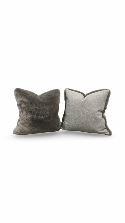 Fur Decorative Pillow Kings Robe Fawn Knife Edge Cover