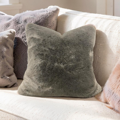 Fur Decorative Pillow Kings Robe Fawn Knife Edge Cover