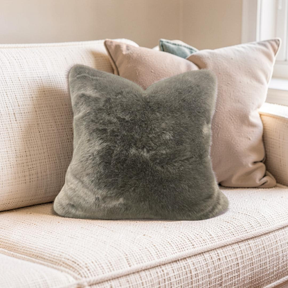 Fur Decorative Pillow Kings Robe Fawn Knife Edge Cover