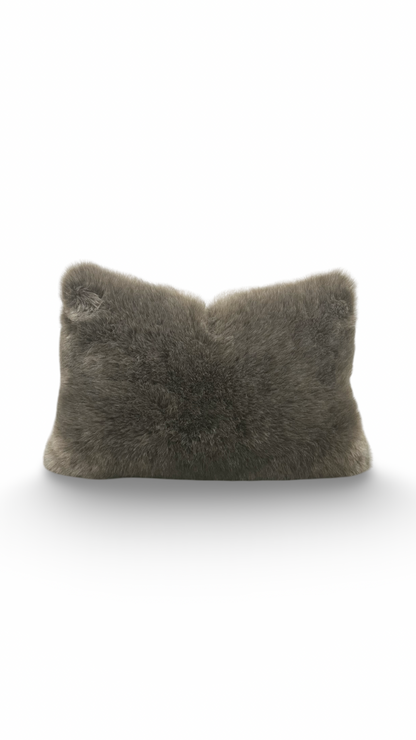 Fur Lumbar Pillow Kings Robe Fawn 12x18" Knife Edge Cover