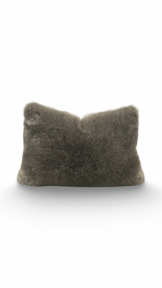 Fur Lumbar Pillow Kings Robe Fawn 12x18" Knife Edge Cover