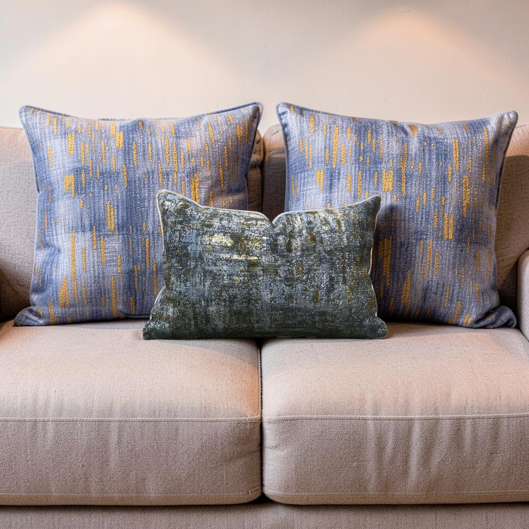 Velvet Lumbar Pillow Simone Starry Sky 12x18" Knife Edge Cover