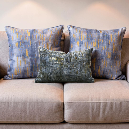 Velvet Lumbar Pillow Simone Starry Sky 12x18" Knife Edge Cover