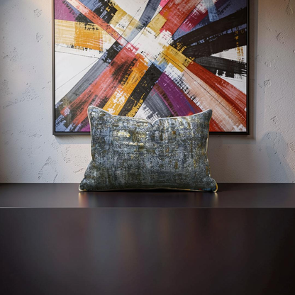 Velvet Lumbar Pillow Simone Starry Sky 12x18" Knife Edge Cover