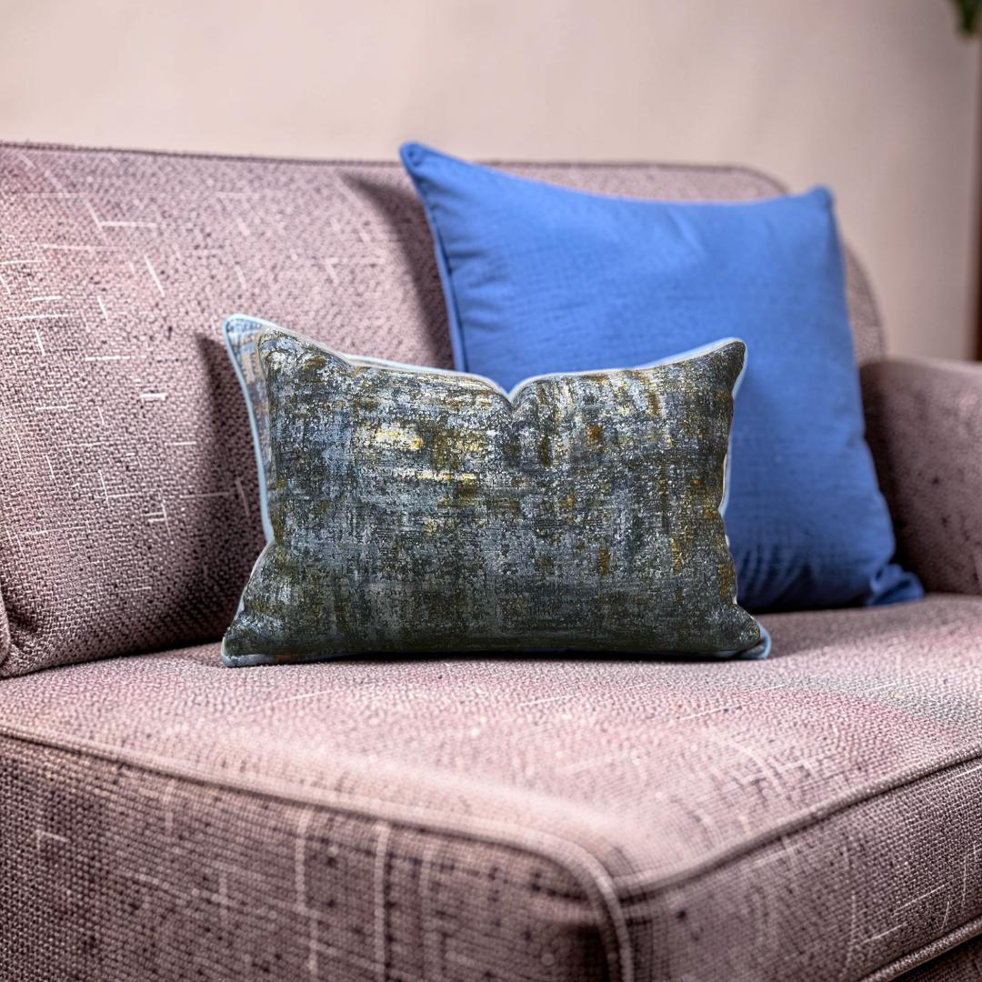 Velvet Lumbar Pillow Simone Starry Sky 12x18" Knife Edge Cover