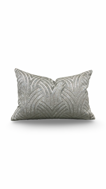 Lumbar Pillow Virtuoso Aquamarine 12x18" Knife Edge Cover