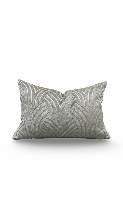 Lumbar Pillow Virtuoso Aquamarine 12x18" Knife Edge Cover