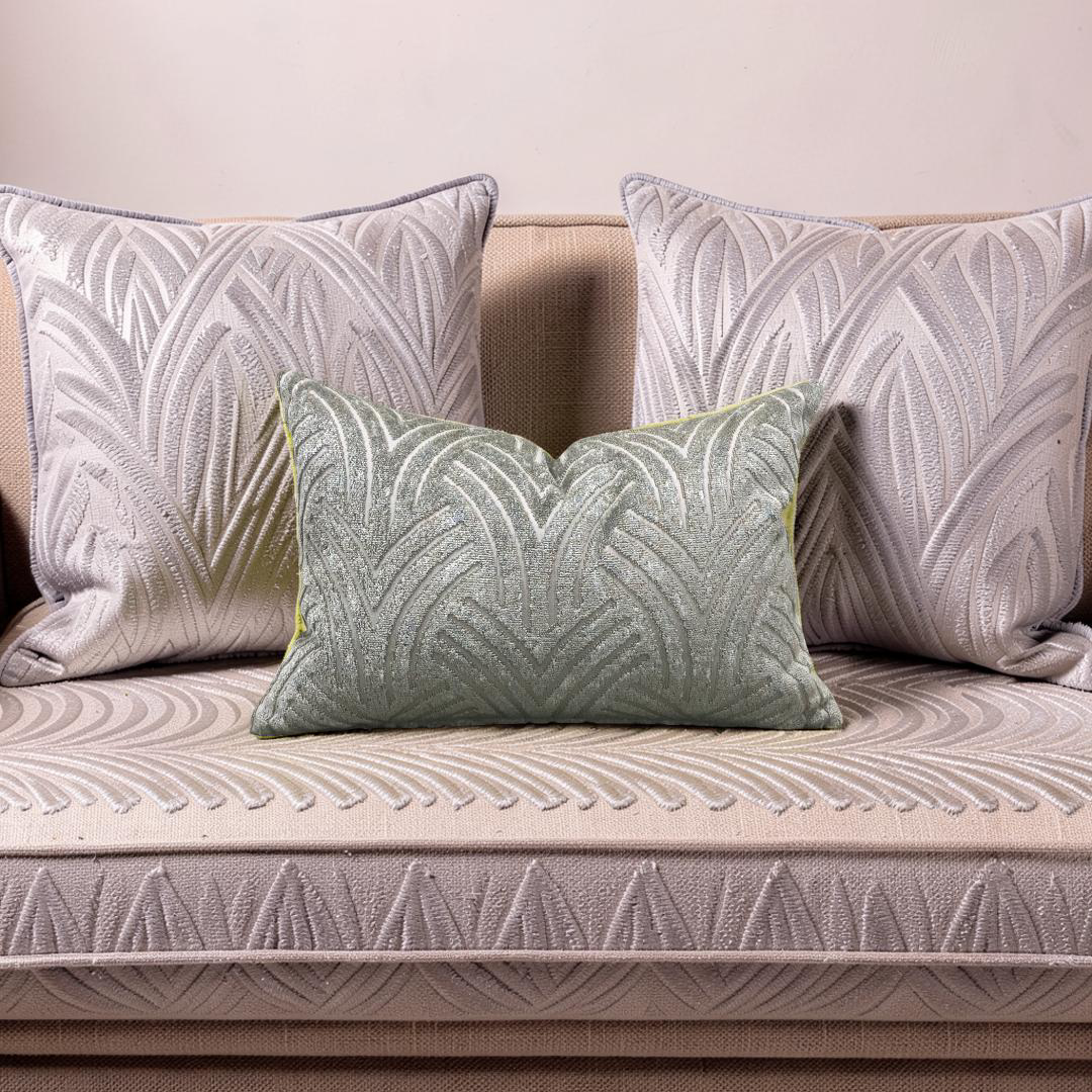 Lumbar Pillow Virtuoso Aquamarine 12x18" Knife Edge Cover