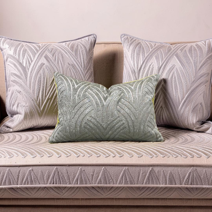 Lumbar Pillow Virtuoso Aquamarine 12x18" Knife Edge Cover