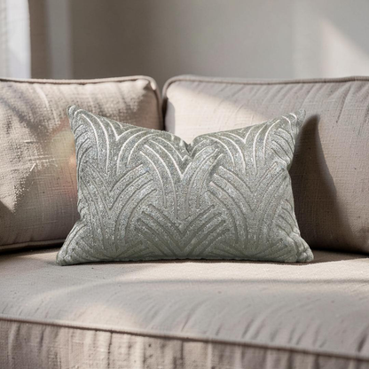 Lumbar Pillow Virtuoso Aquamarine 12x18" Knife Edge Cover