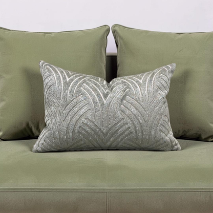 Lumbar Pillow Virtuoso Aquamarine 12x18" Knife Edge Cover