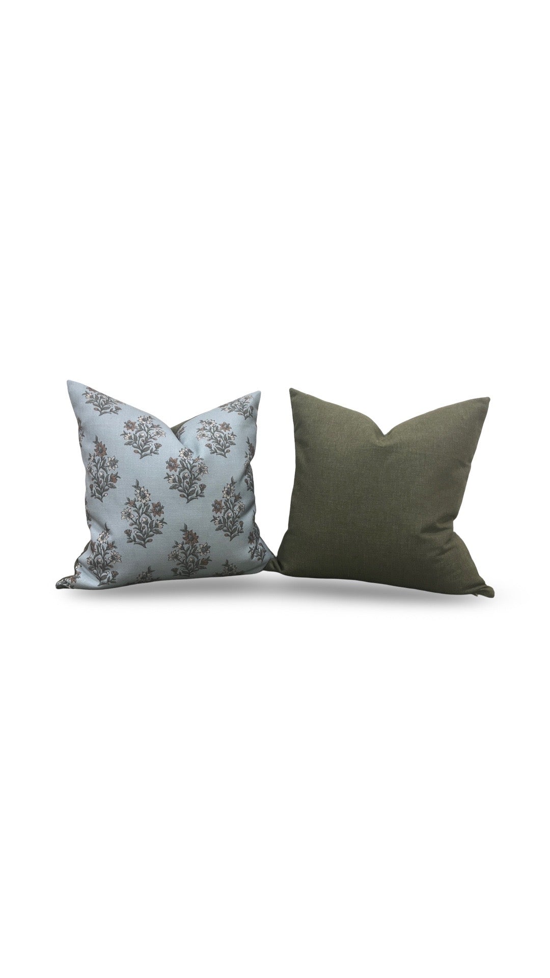 Decorative Pillow Caroline Mineral 20x20" Knife Edge Cover