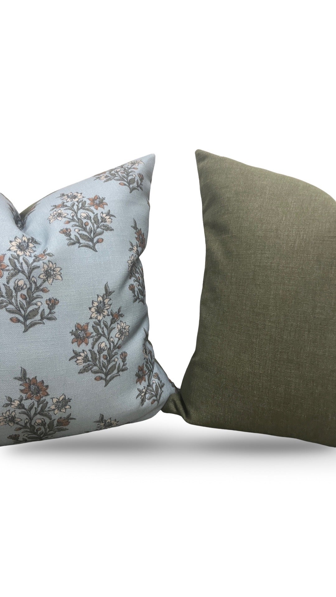 Decorative Pillow Caroline Mineral 20x20" Knife Edge Cover