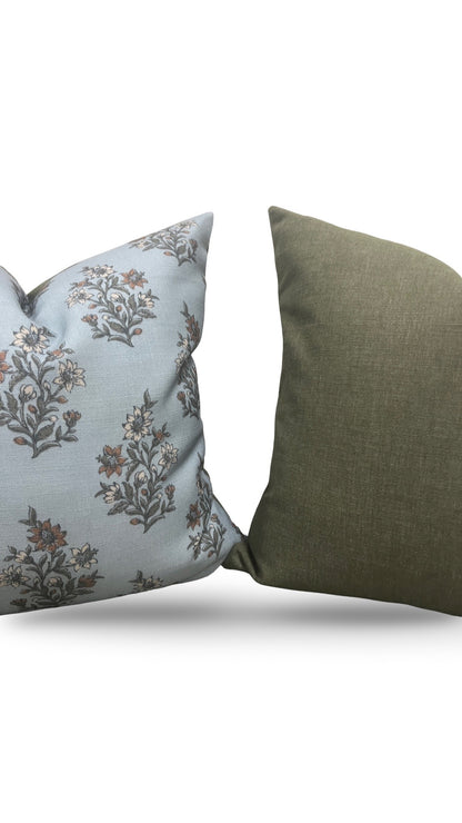 Decorative Pillow Caroline Mineral 20x20" Knife Edge Cover