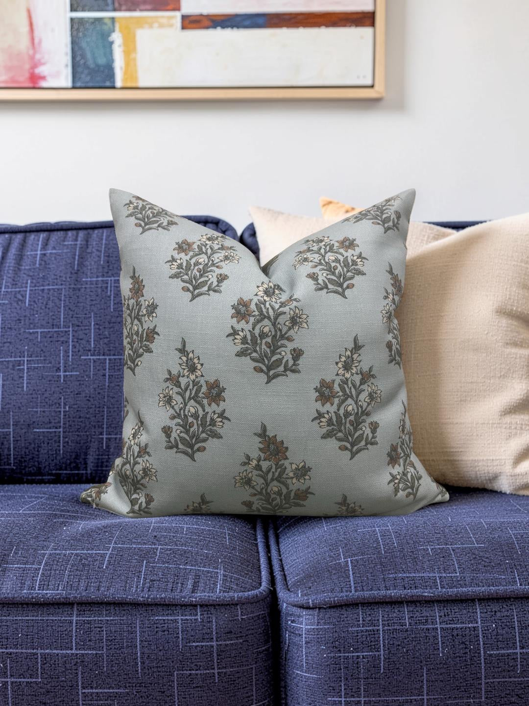 Decorative Pillow Caroline Mineral 20x20" Knife Edge Cover