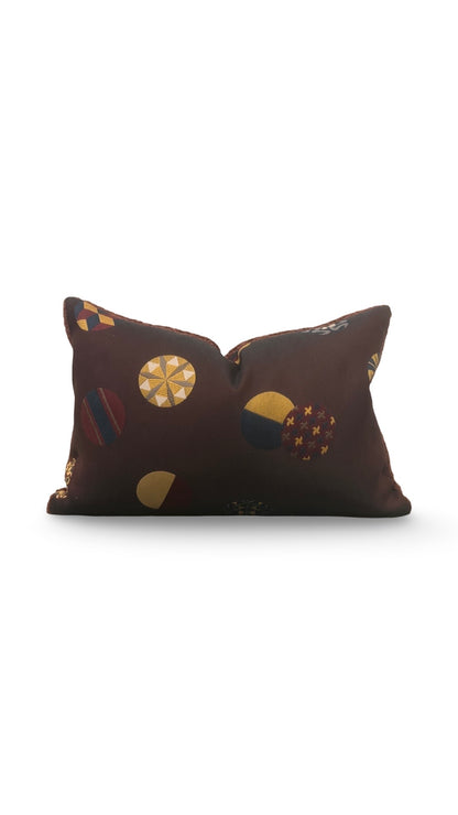 Zak + Fox Fabric Lumbar Pillow Temari 12x18" Knife Edge Cover