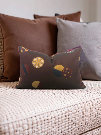 Zak + Fox Fabric Lumbar Pillow Temari 12x18" Knife Edge Cover