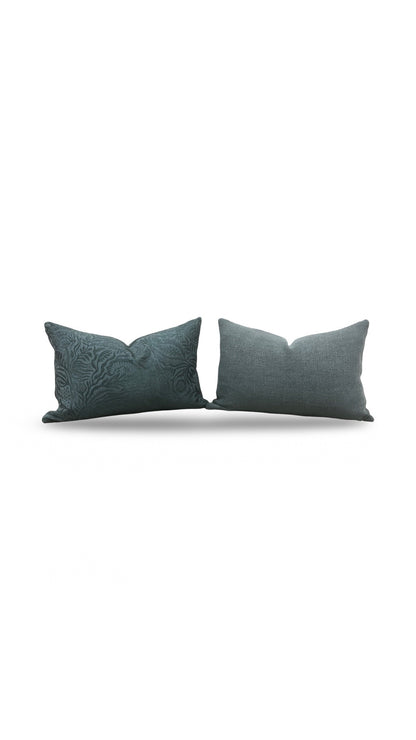 Zak + Fox Lumbar Pillow Sargazo 12x18" Knife Edge Cover