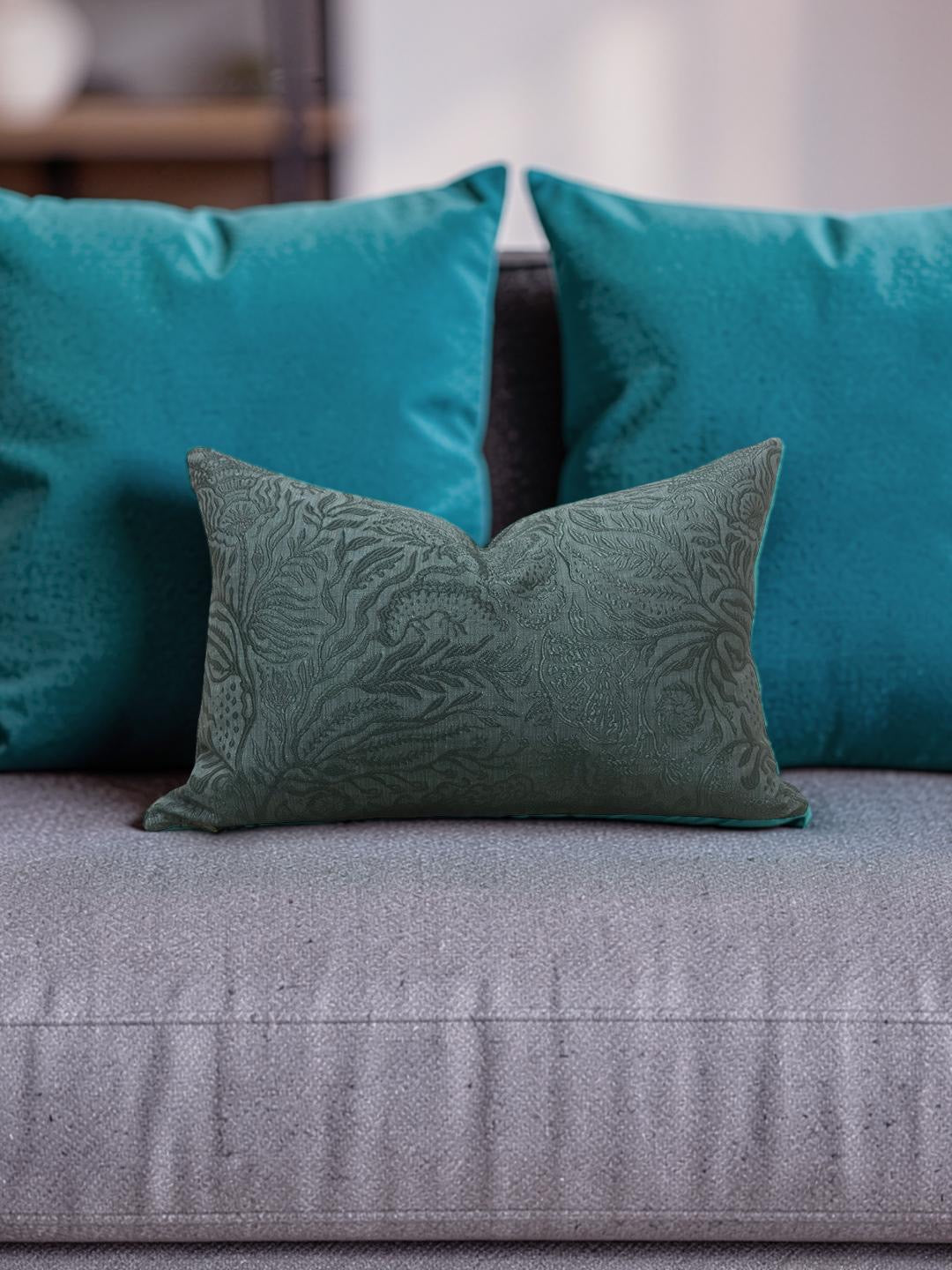 Zak + Fox Lumbar Pillow Sargazo 12x18" Knife Edge Cover