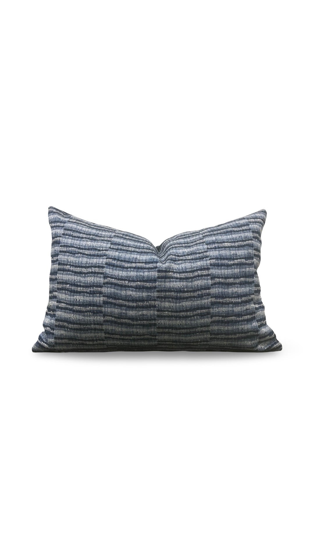 Zak + Fox Fabric Lumbar Pillow Thalassa 12x18" Knife Edge Cover