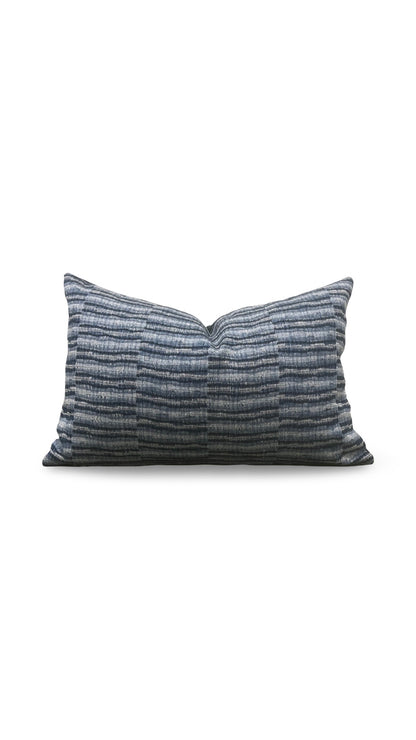 Zak + Fox Fabric Lumbar Pillow Thalassa 12x18" Knife Edge Cover