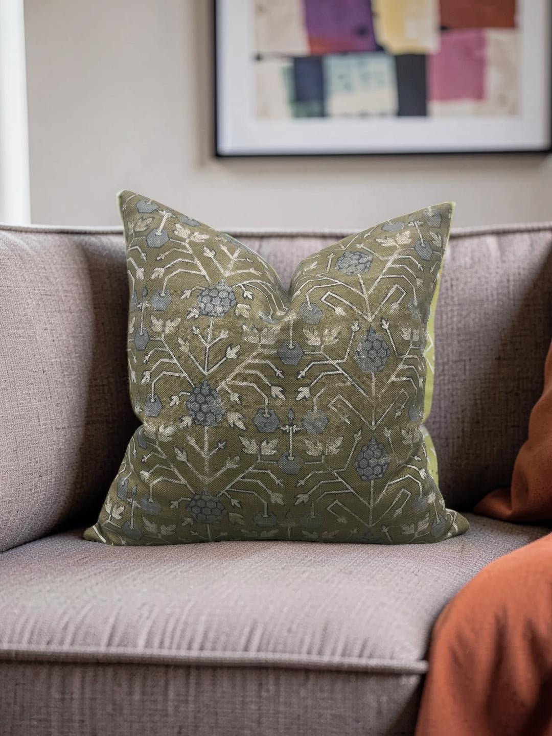 Zak + Fox Decorative Pillow Khotan 18x18" Knife Edge Cover