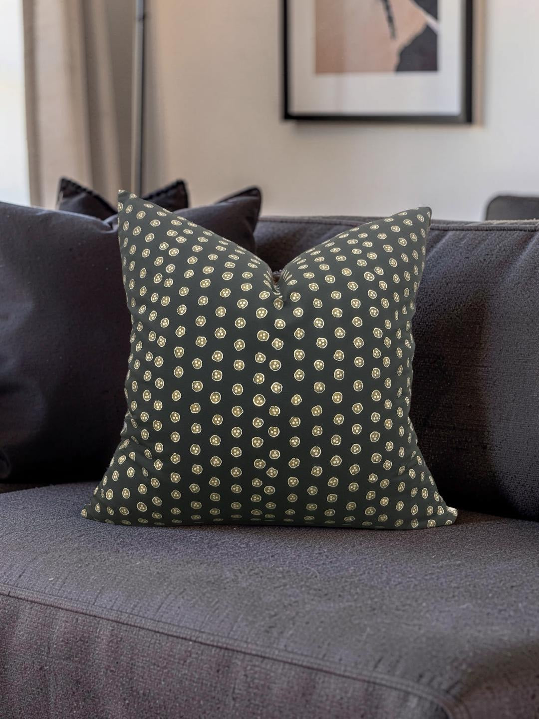 Zak + Fox Polka Dot Decorative Pillow Mi 22x22" Knife Edge Cover