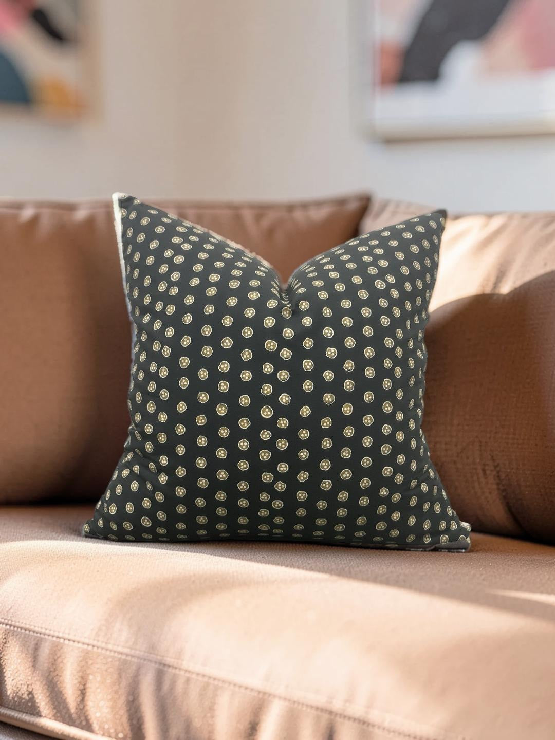 Zak + Fox Polka Dot Decorative Pillow Mi 22x22" Knife Edge Cover