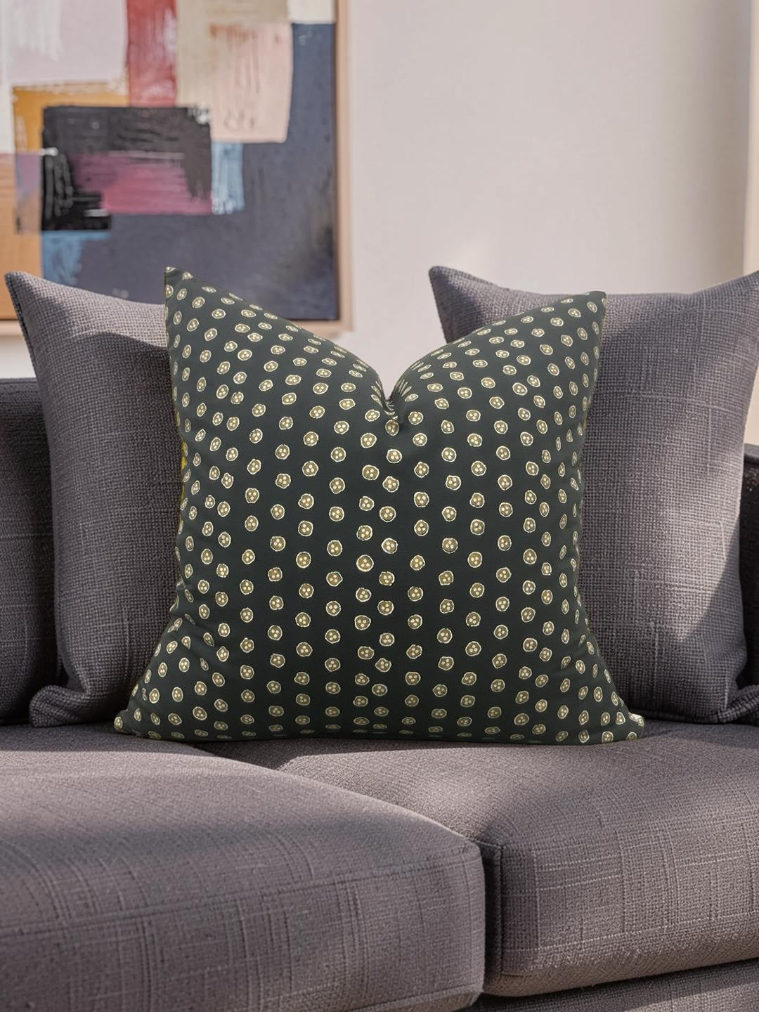 Zak + Fox Polka Dot Decorative Pillow Mi 22x22" Knife Edge Cover
