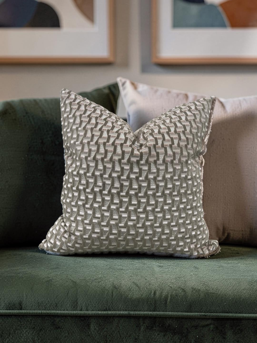 Zimmer & Rohde Decorative Pillow Leto Velvet 22x22" Knife Edge Cover