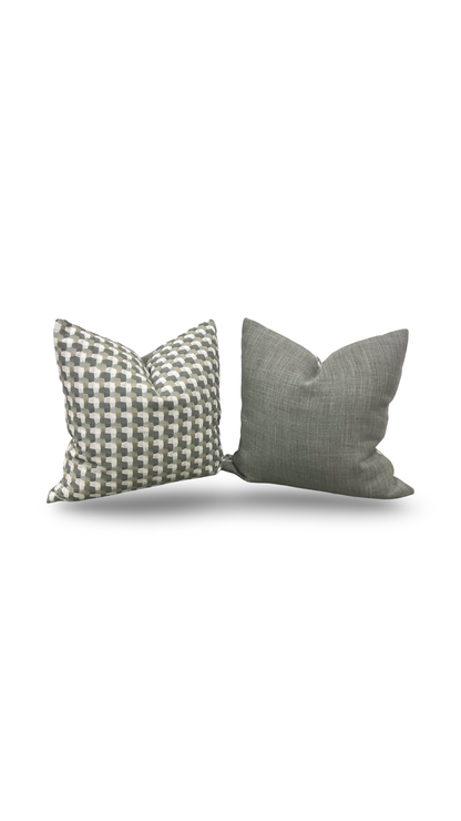Designer Fabric Petite Terrasse 20x20" Knife Edge Decorative Throw Pillow