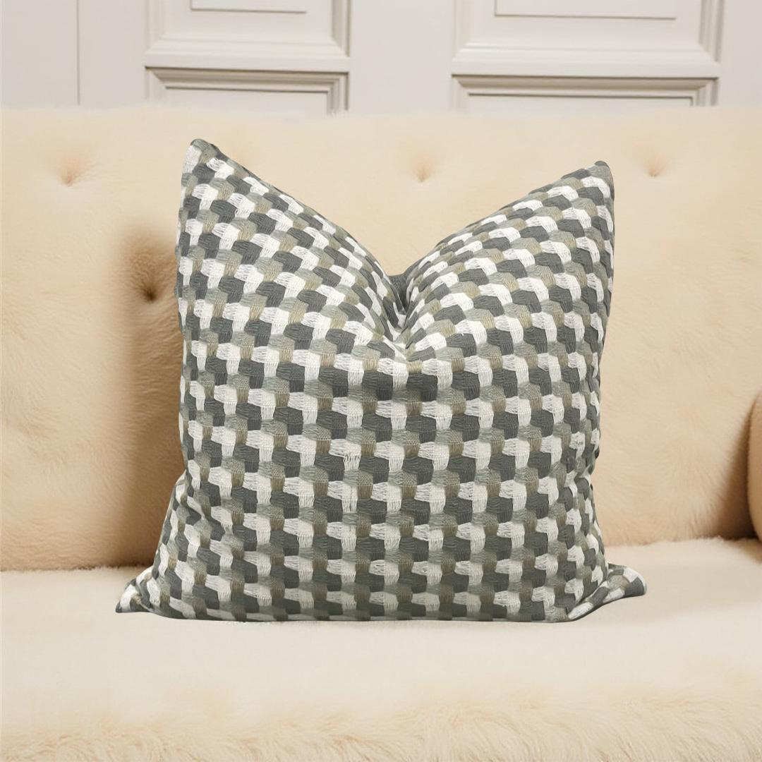Designer Fabric Petite Terrasse 20x20" Knife Edge Decorative Throw Pillow