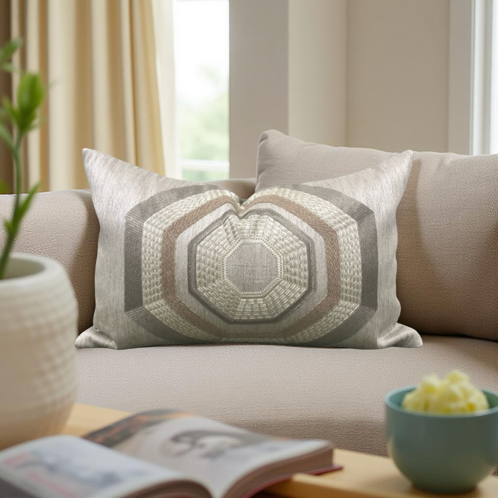 Ardecora Scirecco 12x18" Knife Edge Decorative Throw Pillow